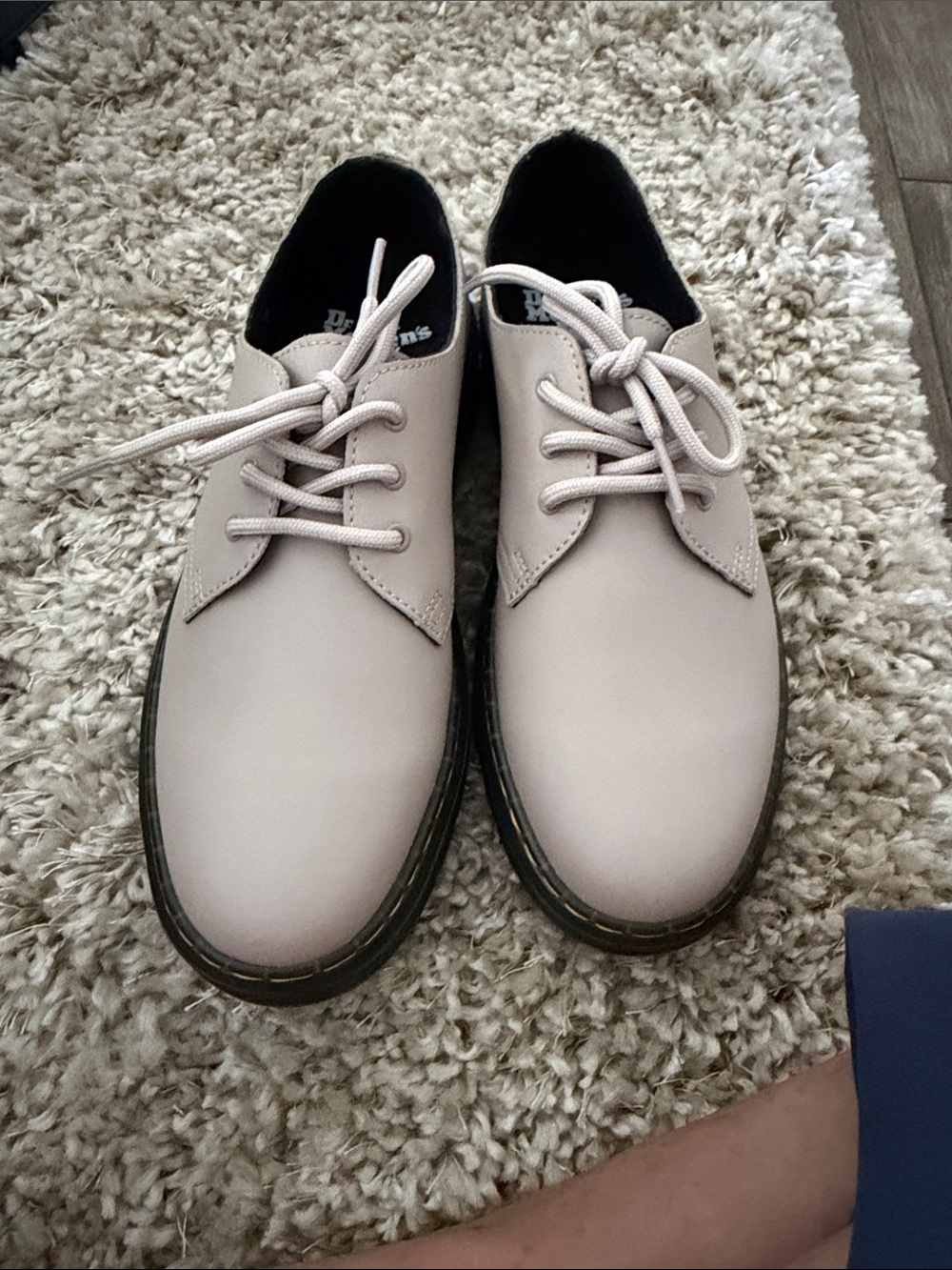 Dr. Martens Men's 3-Eye Derby in Light Gray